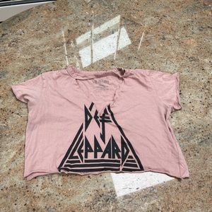 Def Leppard Crop Top